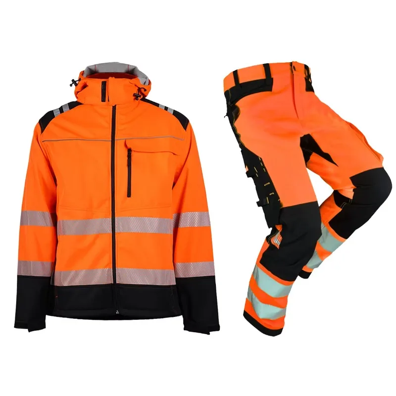 

Hivis Working Cloths Security Uniforms Workwear Softshell Jacket Work Pants for Men