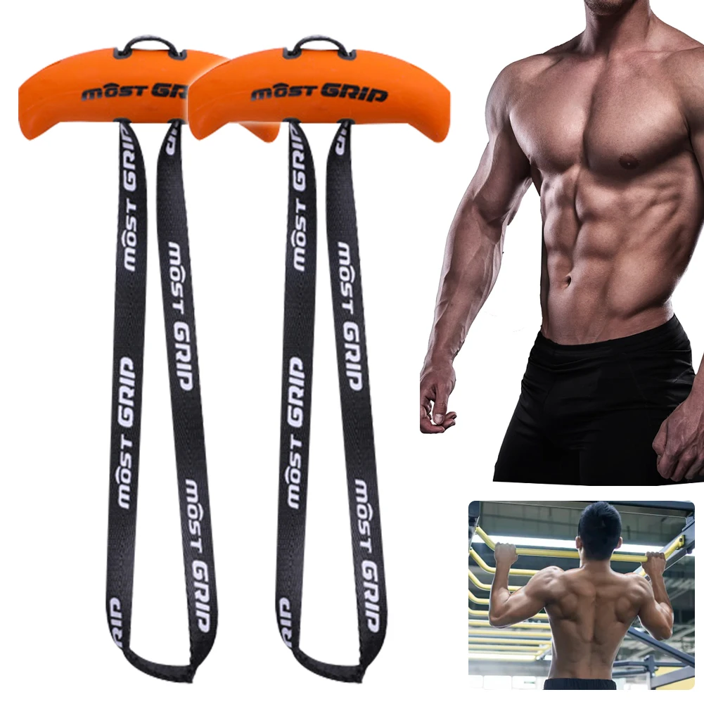 Weight-Lifting Handles Ergonomic Strength Sling Trainer Multifunction Fitness Resistance Strap TPE for Pull-up Bars Barbells