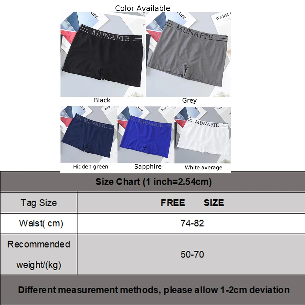 Men Sexy Shorts Middle Waist Stretch Comfortable Underwear Breathable Underpants Youthshorts Shorts U Convex Pouch