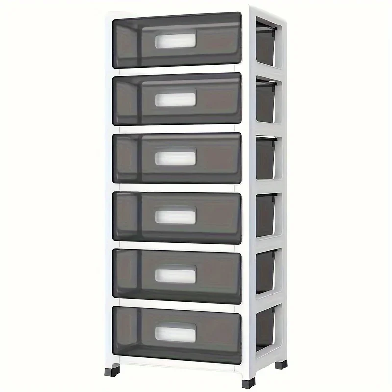 

Plastic Office Storage Organizer, Transparent Drawer File Cabinet, Home Space-Saving Slot Cabinet,Desk Mobile Storage Organizer