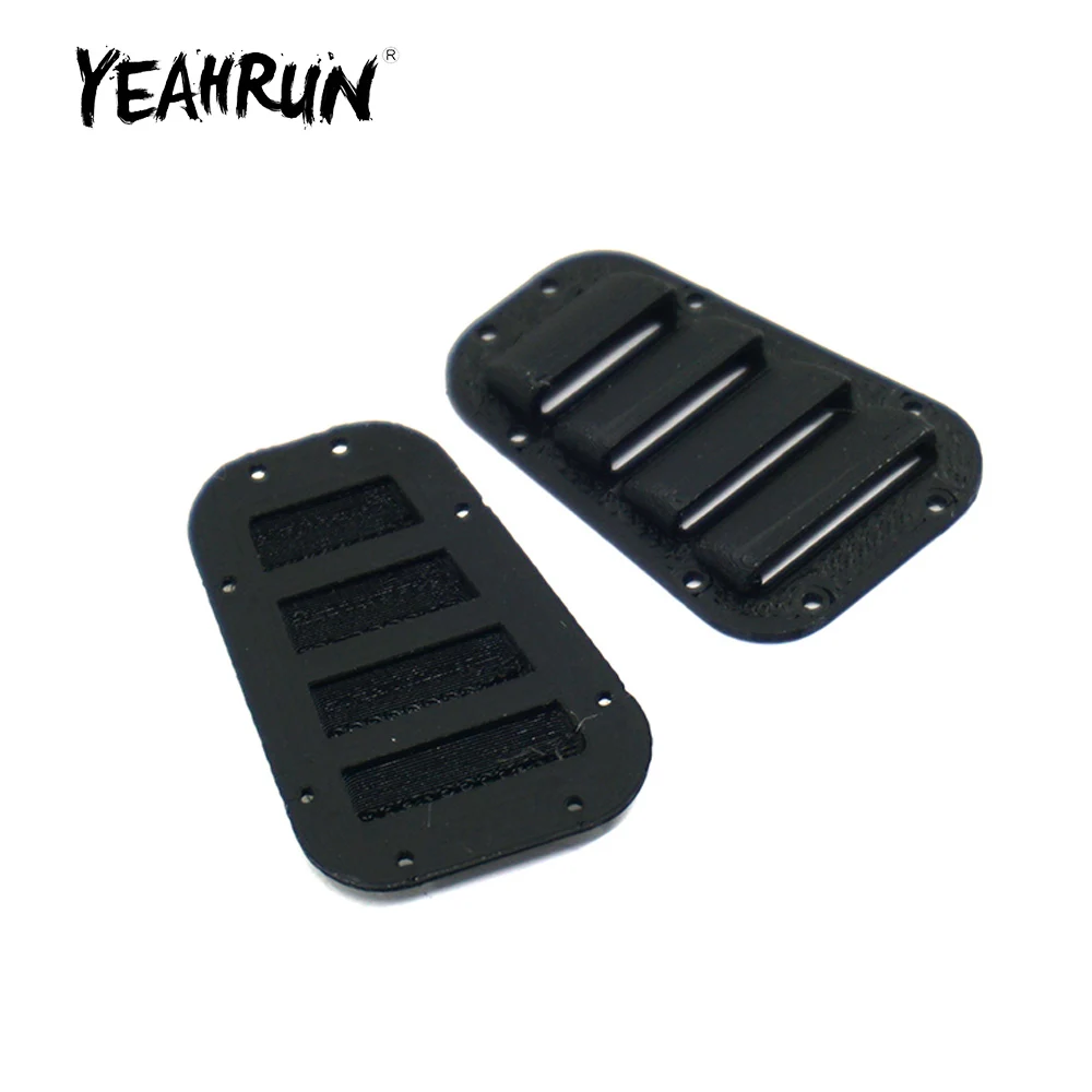 YEAHRUN 2Pcs Plastic Hood Vent Louvre Intake Grille Cover for TRX-4 TRX4 1/10 RC Crawler Car Body Decoration Parts Accessories