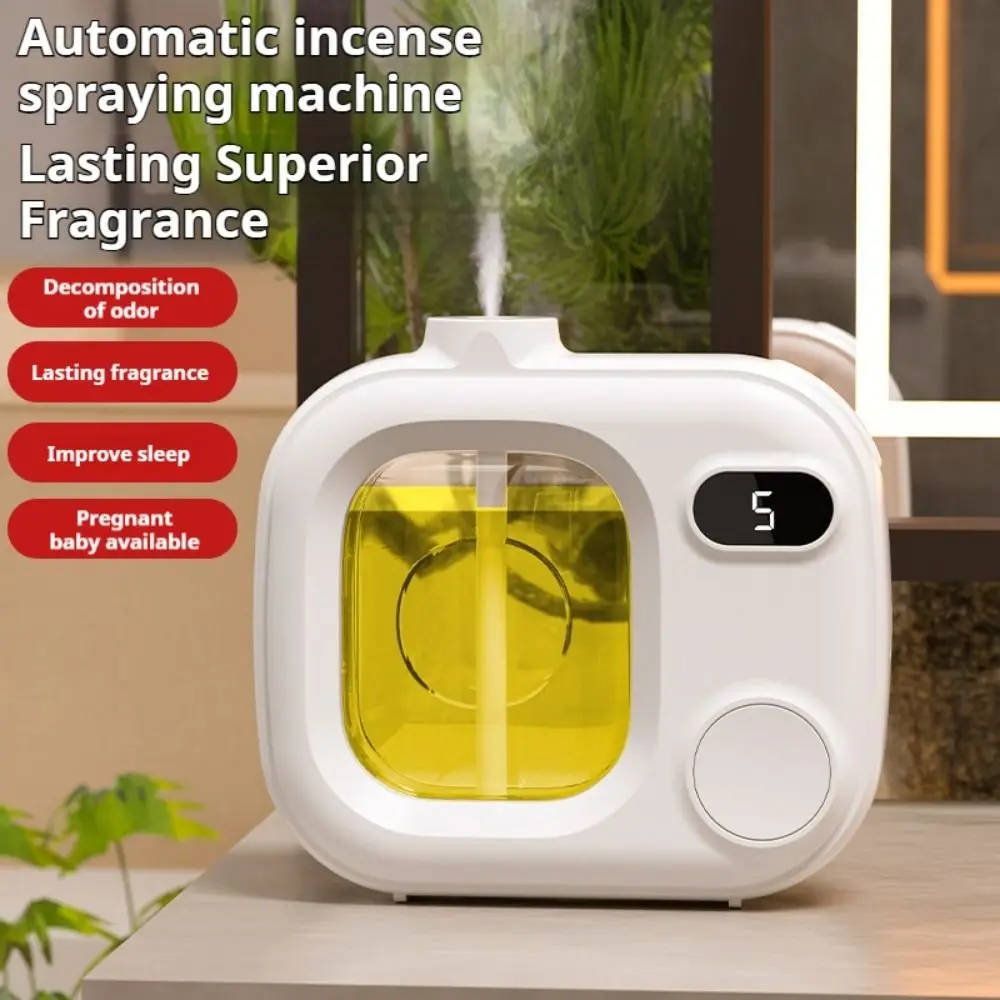 With 45ML Essential Oils Aromatherapy Machine Deodorization LED Display Screen Automatic Diffuser 5 Adjustable Levels