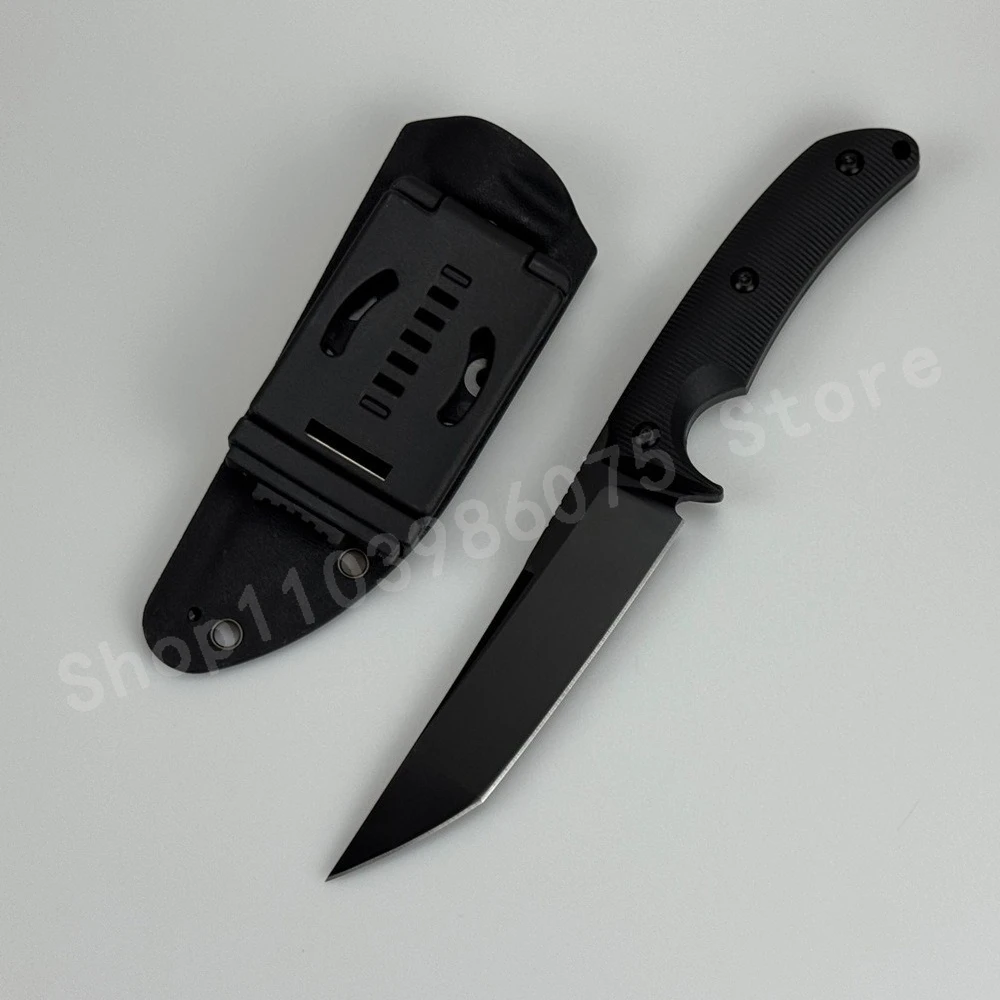 

Outdoor Survival Knife Blade Made of D2 Steel G10 Handle High-hardness Survival Portable Self-defense Tactical Knife Men's Gifts