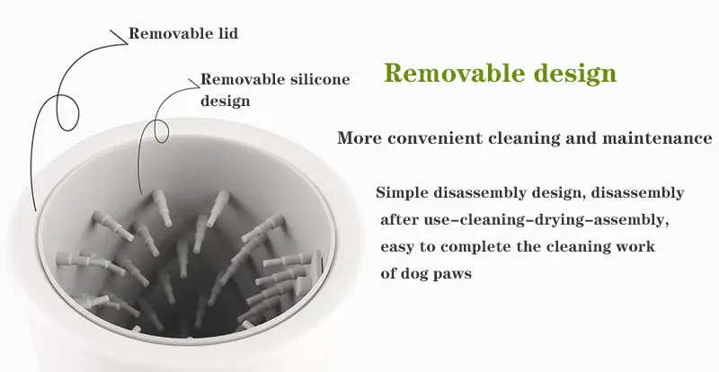 Hot Selling Portable Cat Dog Paw Washer Cup Automatic Silicone Long Battery Life Pet Foot Bathing Cleaning Sustainable Grooming