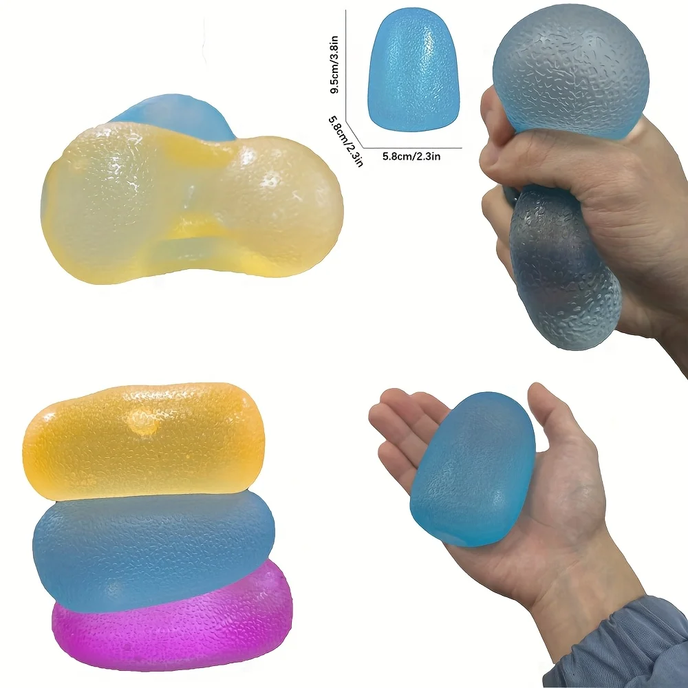1/4pcs Arcobaleno Caramelle Spremere Giocattoli Spremere Divertimento Giocattolo di Rimbalzo Lento Palla Antistress Shapable Maltosio Alleviare Lo Stress Mano Relax Giocattolo