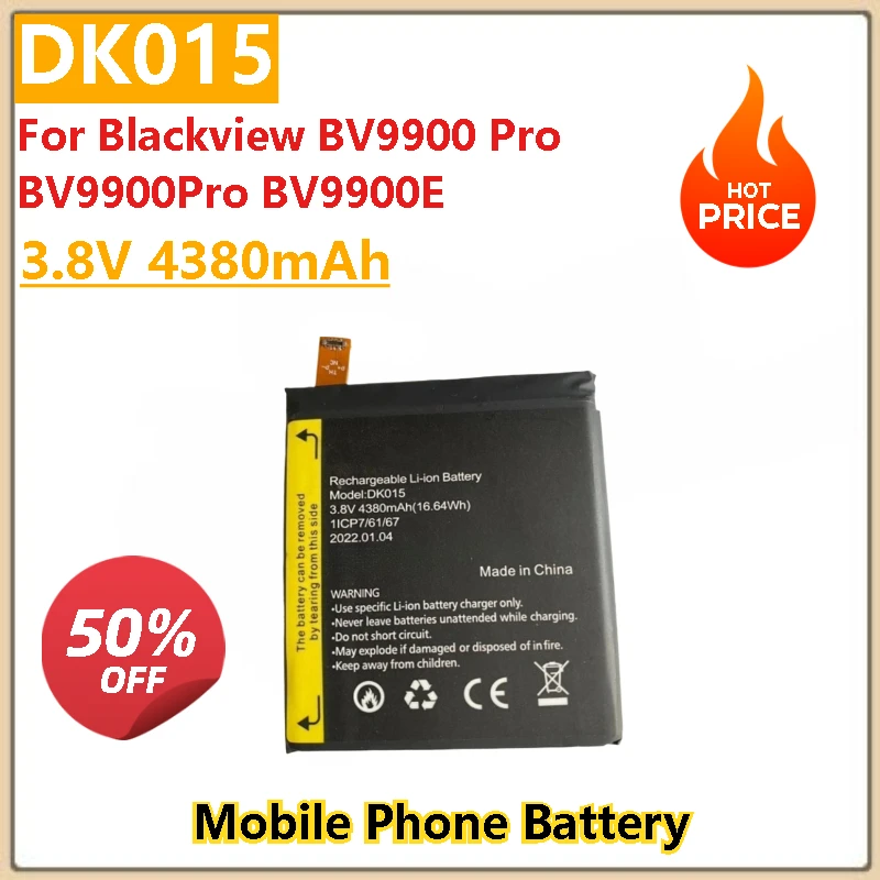 

100% New High Quality 3.8V 4380mAh Replacement Mobile Phone Battery DK015 For Blackview BV9900 Pro BV9900E BV9900Pro
