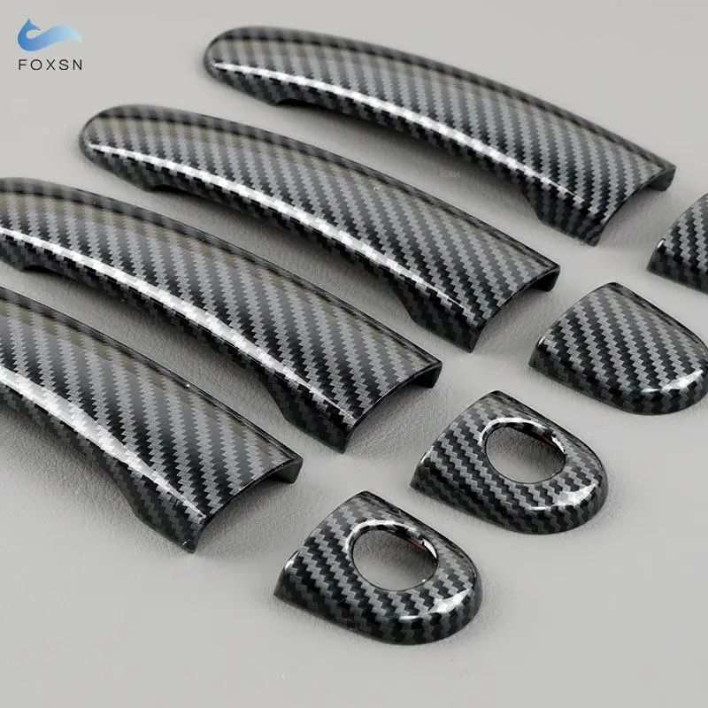 Car Exterior Door Handle Pull Cover Protective Trim For VW Golf 4 Jetta Bora MK4 Rabbit 1J Passat B5 Polo ABS Decorative Sticker