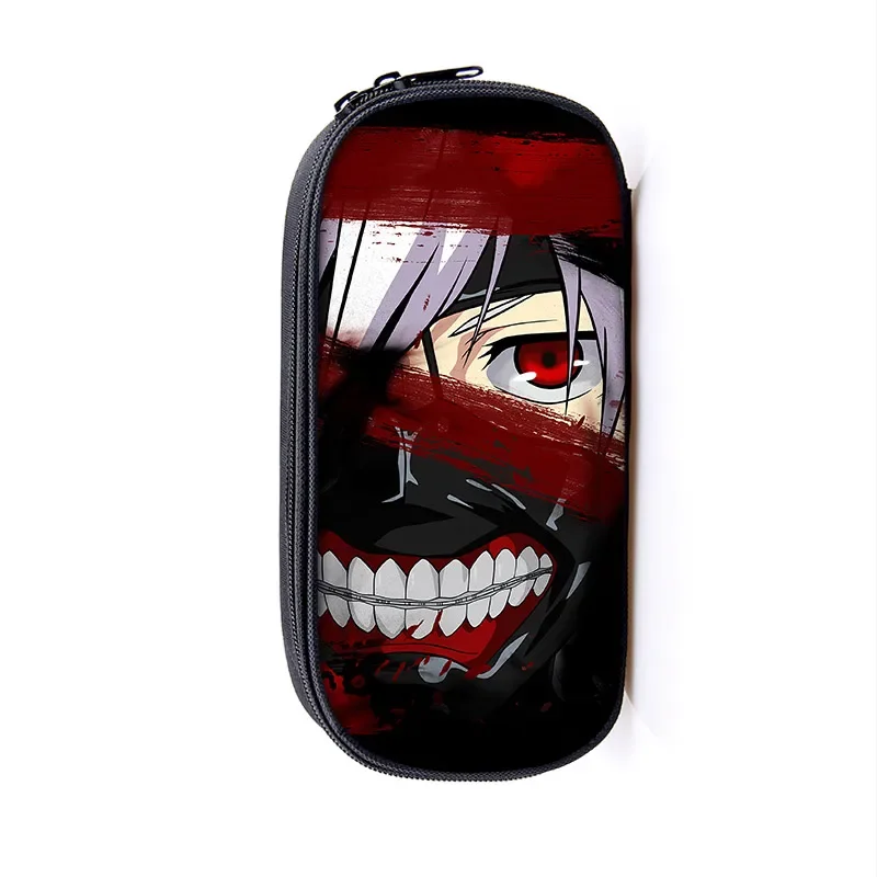 Japan Anime Tokyo Ghoul fashion Pencil Box Cosmetic Cases Teenage Pen Bag  Woman Makeup Bags Student School Supplies best gift