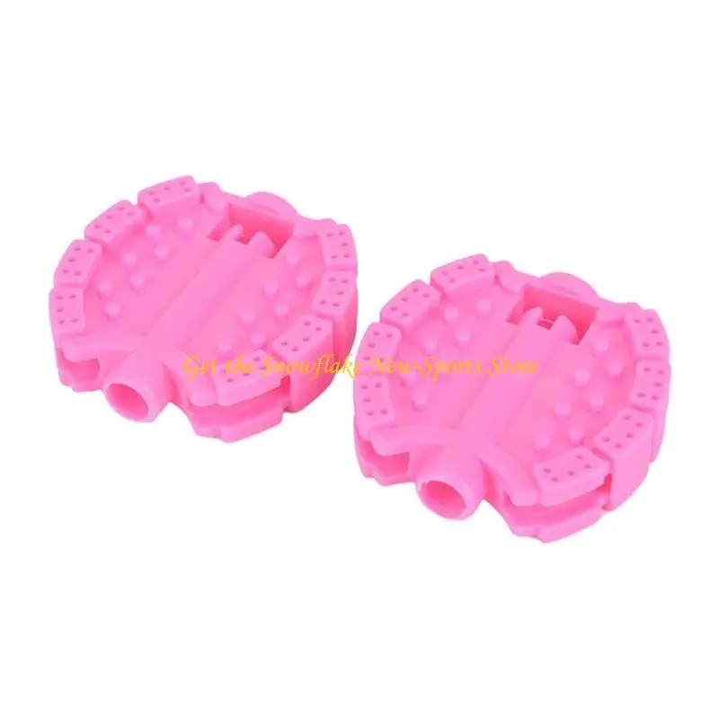 E56D 1Pair Kids Bicycles Replacement Pedal Nonslip Children Bike Flat Pedal Strollers Front Wheel Foot Pedal Bike Accessories