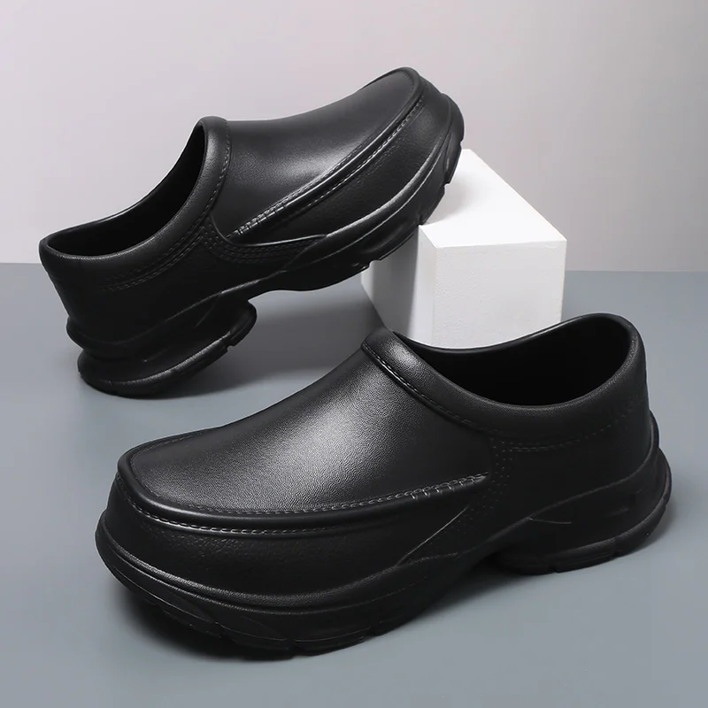 Men's All-Inclusive Chef Work Shoes Eva One-Piece Waterproof and Oil-Proof Thick-Soled Non-Slip Kitchen Labor Protection Wear-Resistant Work Shoes