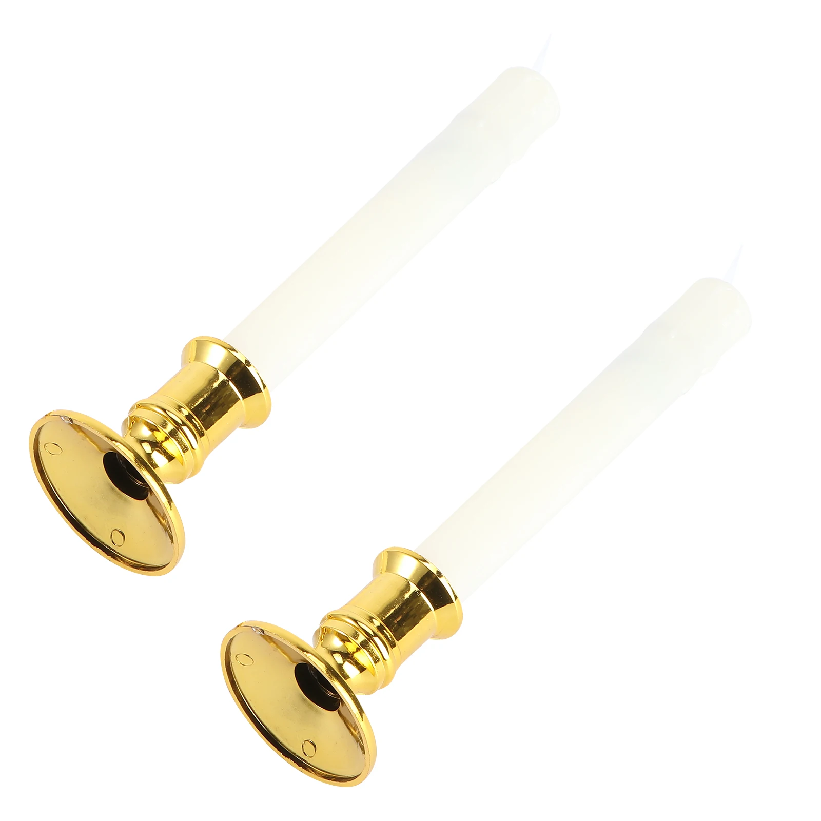 

2pcs Led Electronic Candles Flameless Long Lasting Swing Light High Brightness Low Power Consumption Night Lamp Decorative
