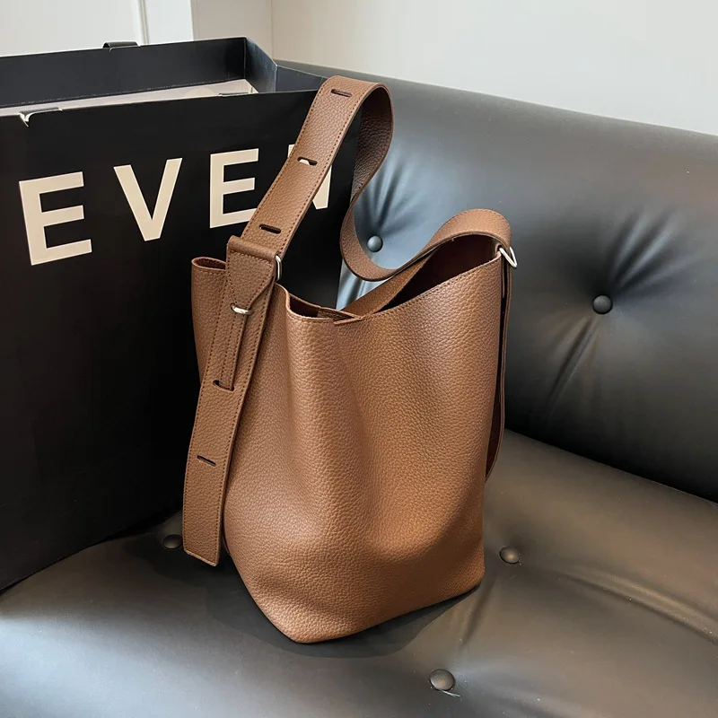 

Классическая сумка-ведро из искусственной кожи, женская сумка, дизайнерская сумка, роскошные продуктовые сумки, женская сумка через плечо, большая сумка