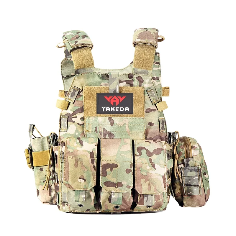 Outdoor Tactical Vest Camo Light Weight Plate Carrier Rd Molle Training Uniform Safety Tactical Vest