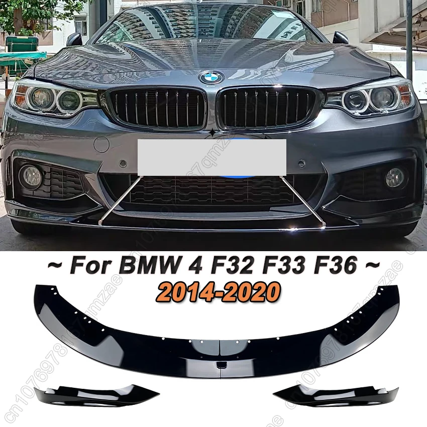 

Front Bumper Lip For BMW 4 Series F32 F33 F36 418d 420i M440i M Sport 2014-2020 Spoiler Splitter Diffuser Cover Guard Trim