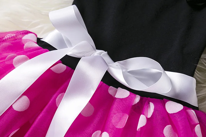 My Melody-Robe de princesse à pois pour enfants, manches courtes, vêtements de fête pour bébés filles, olympiques de cosplay, 1-6 ans