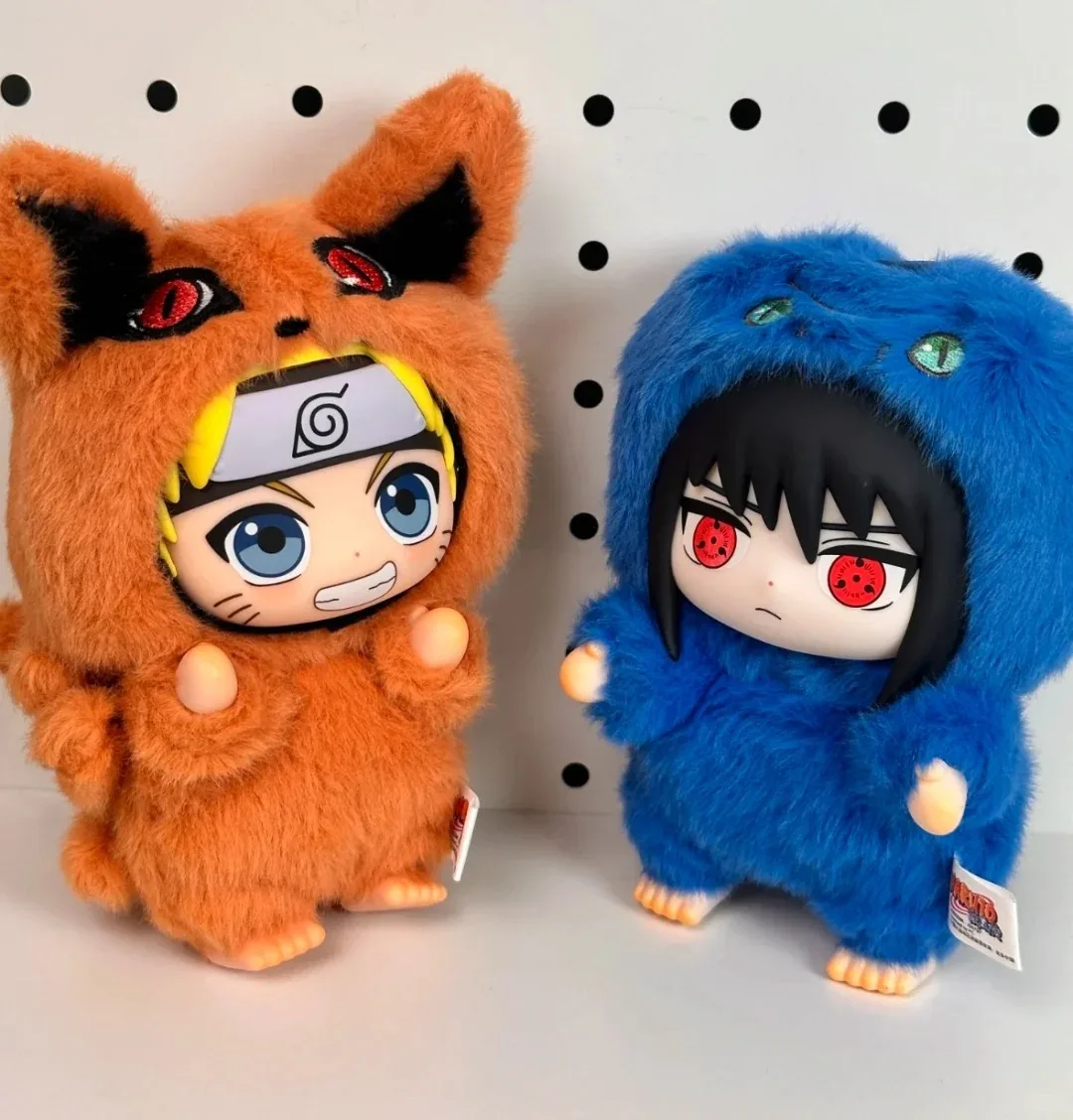 Toptoy Naruto Shippuden Beast Party Series Vinyl Figure PlushLike Texture Blind Box Chibi Kakashi Sasuke Collectible