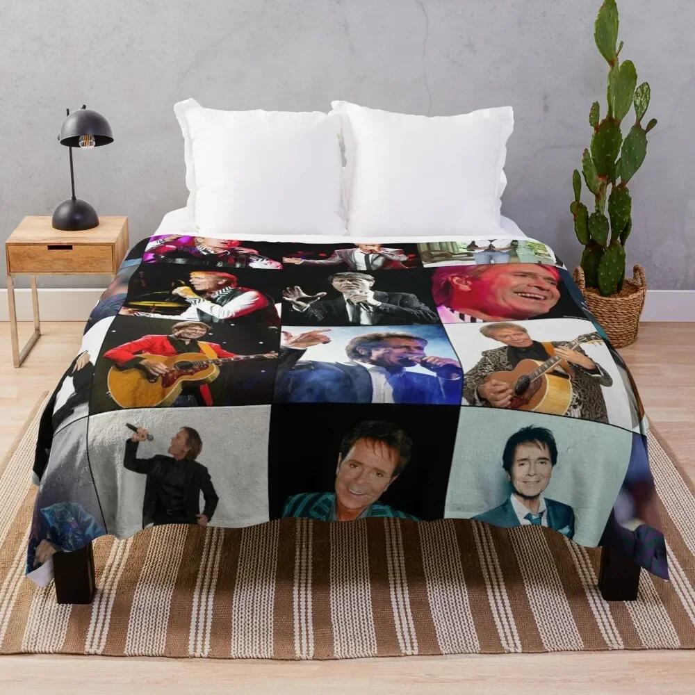 

Cliff Richard Photo Collage Throw Blanket Multi-Purpose Camping halloween Blankets