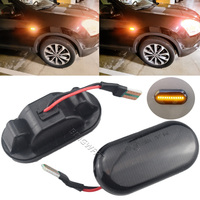 LED Dynamic Side Turn Signal Light For Nissan Tiida C11 Note E11 Micra K12 NP300 Navara D40 Qashqai J10