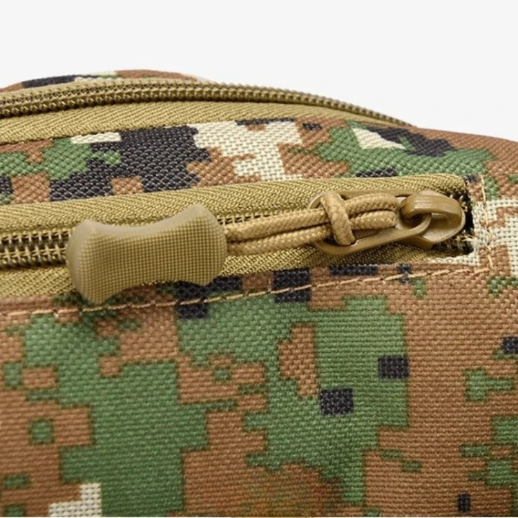 Neue Vier-Reißverschluss-Mehrschicht-Herren-Gürteltasche Outdoor Freizeit Sport Damen Brusttasche Reise Handy-Geldbörse – Detail 15