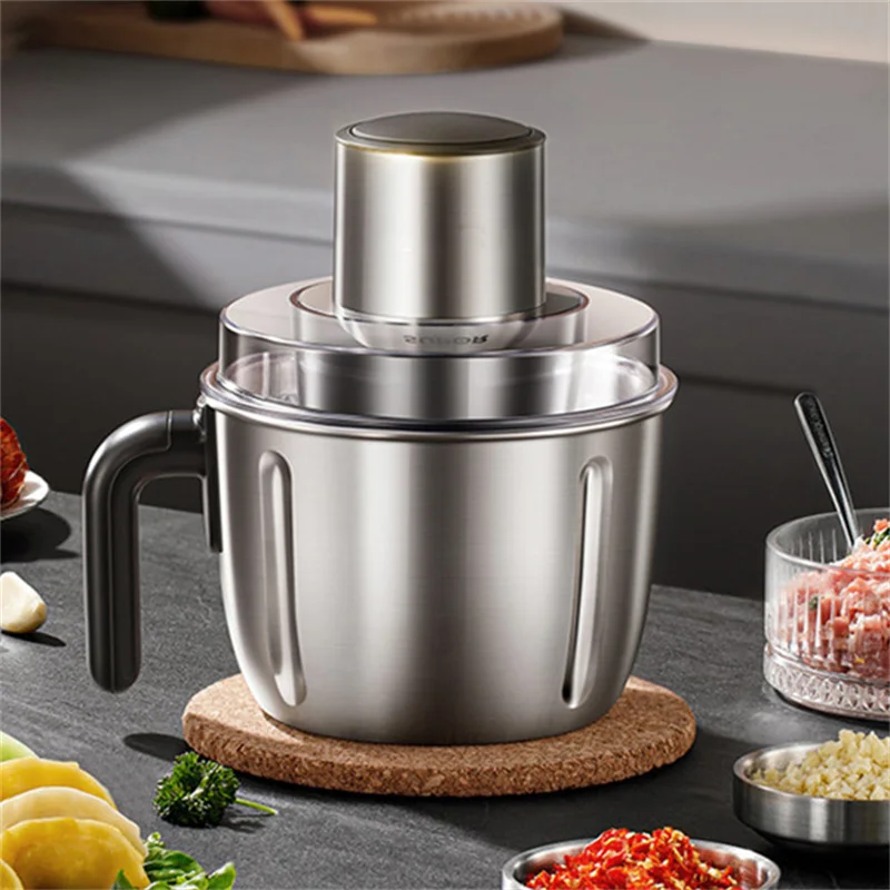 Meat Grinder Household Small Electric Multifunctional Mixer Large-capacity Chopped Vegetables Full-Automatic Stuffing Grinder