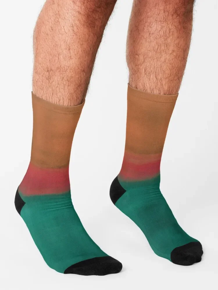 Rothko Inspired No 4 Chaussettes pour hommes et femmes, Chaussettes non aldes pour enfants, Saint Valentin, Idées cadeaux, Nouvel An