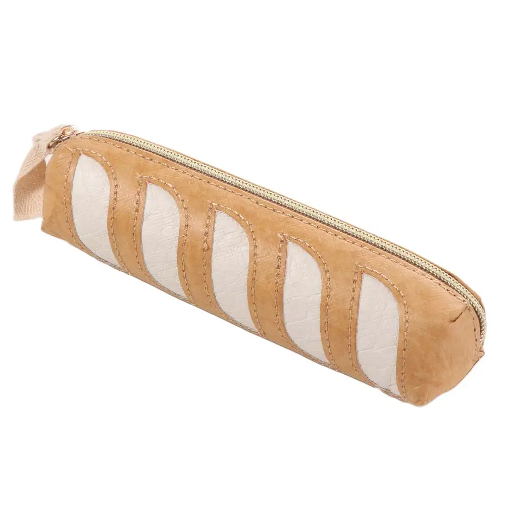 Portable French Bread Pencil Case Zipper Marker Pouch Dupont Paper Pencil Bag Large Capacity Creative