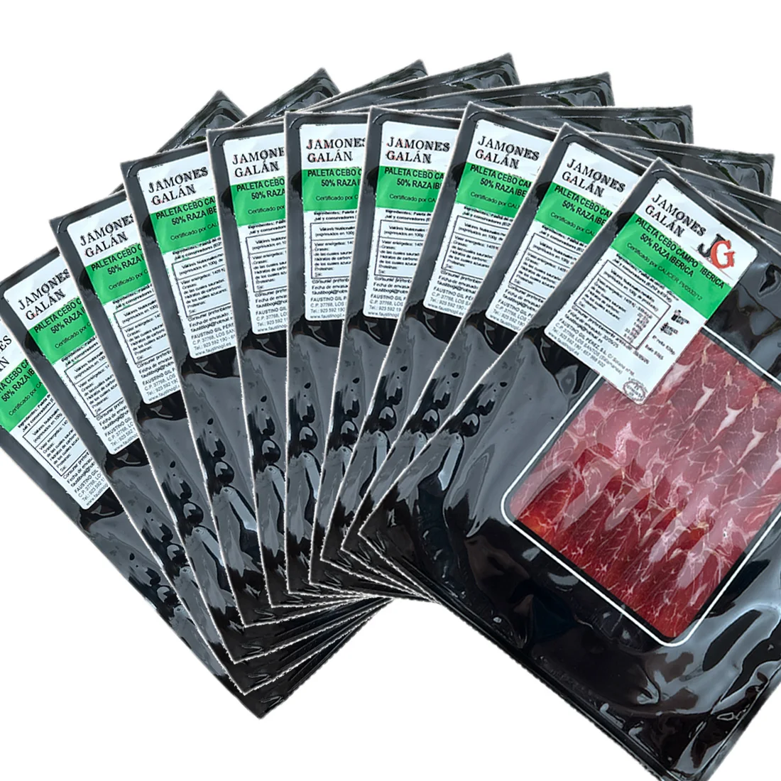 *PALETA CEBO CAMPO IBÉRICA 50% RAZA IBÉRICA 10 SOBRES 100 GRAMOS