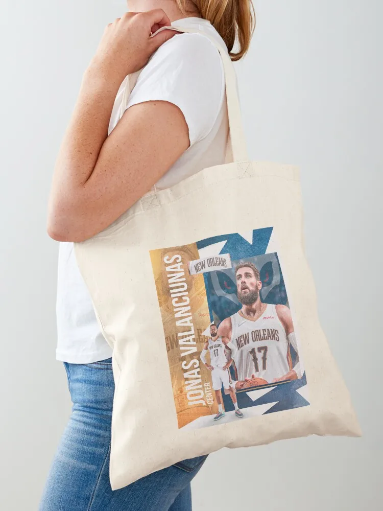 

Jonas Valanciunas Tote Bag personalized tote foldable reusable university women