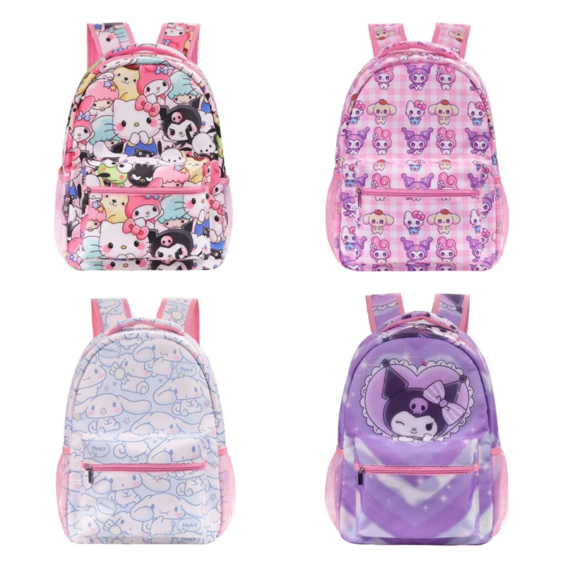 

Sanrio Kuromi HelloKitty Backpack Kawaii Boy Girls School Laptop Bag Shoulders Casual Travel Hiking Camping Lightweight Daypack