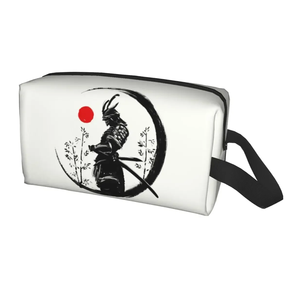 Japanese  Samurai Warrior Makeup Bag for Women Travel Cosmetic Organizer Fashion Katana Bushido Storage Toiletry Bags