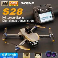 2024 S28 Professional Drone Long Range Flight Battery Quadcopter 4K HD Wifi Dron Aerial Photography Obstacle Avoidance Toy