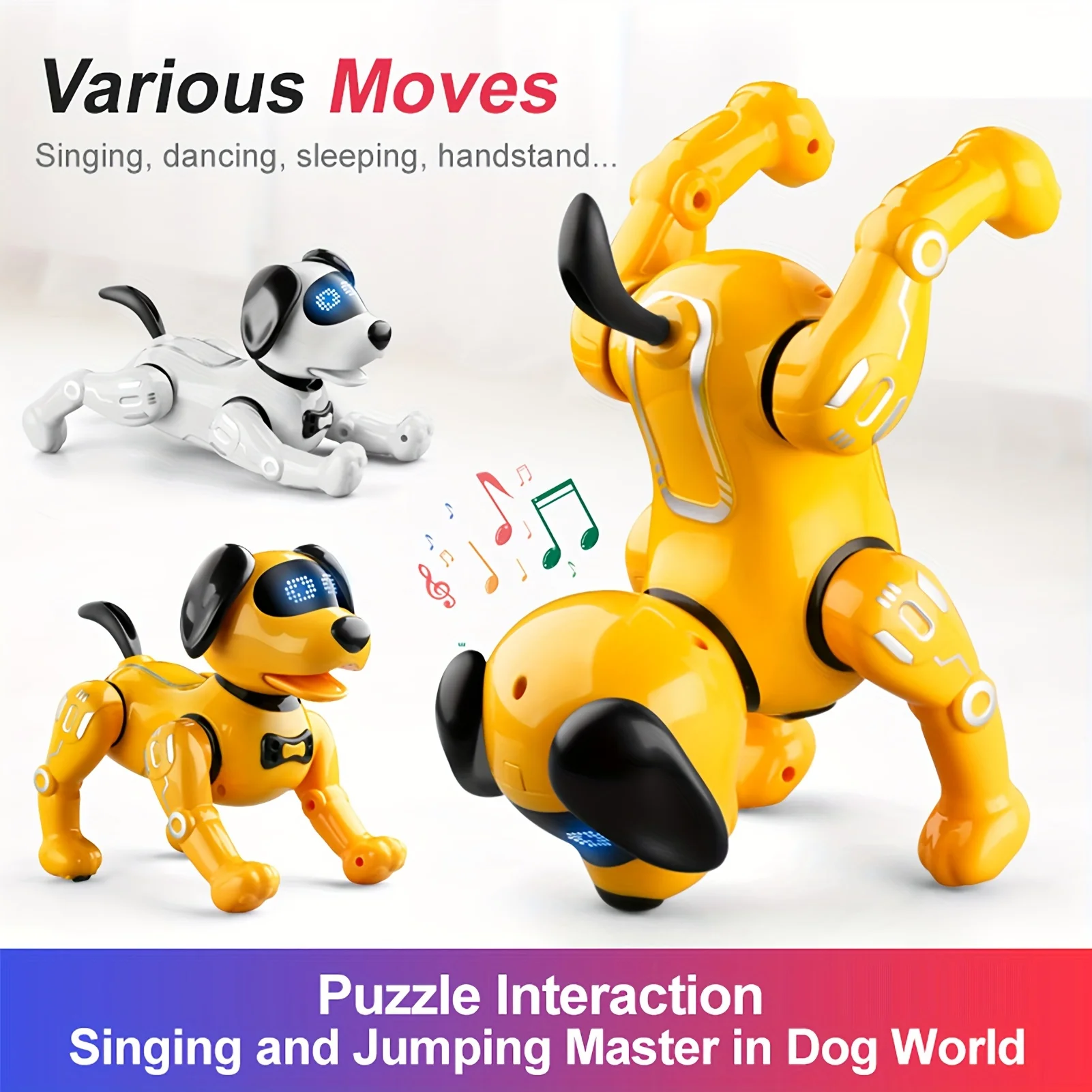 

2.4G Smart Induction Remote Control Robotic Dog RC Dog Stunt Handstand Interactive RC Robot Dog Music Dance Toy Pet Dog