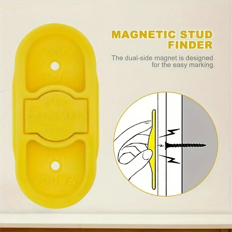 

Instantly and accurately locate metal studs and screws with this magnetic stud finder