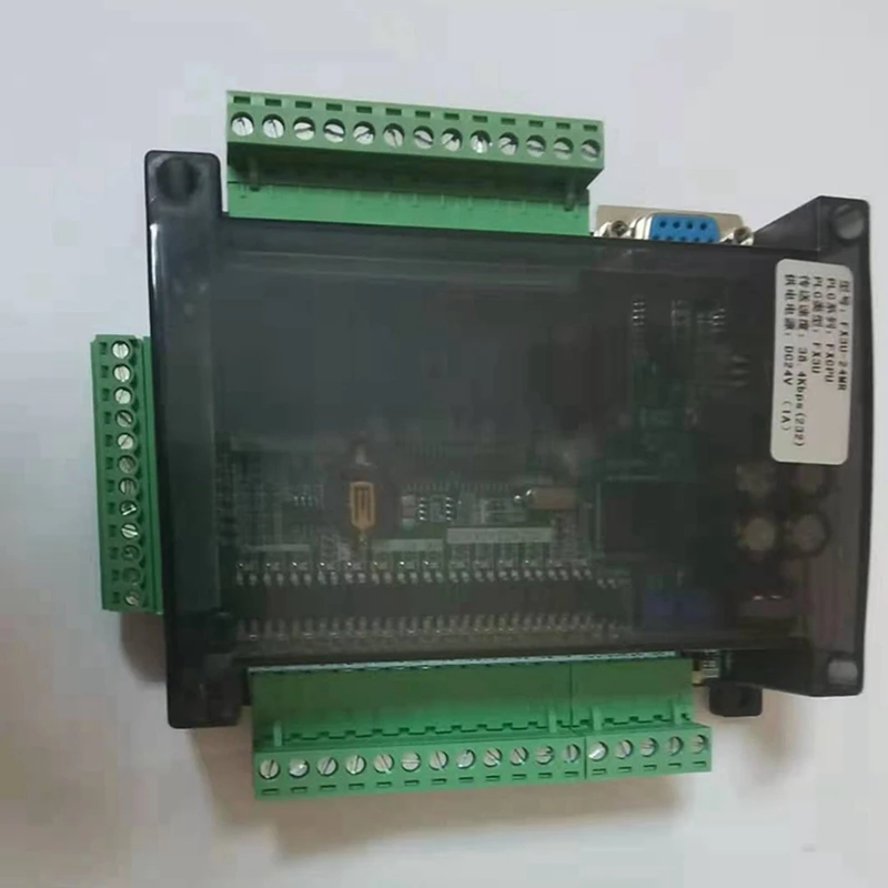 3X FX3U 24MR 6AD RS485 RTC (Real Time Clock) 14 Input 10 Relay Output 6 Analog Input 2 Analog Output Plc Controller