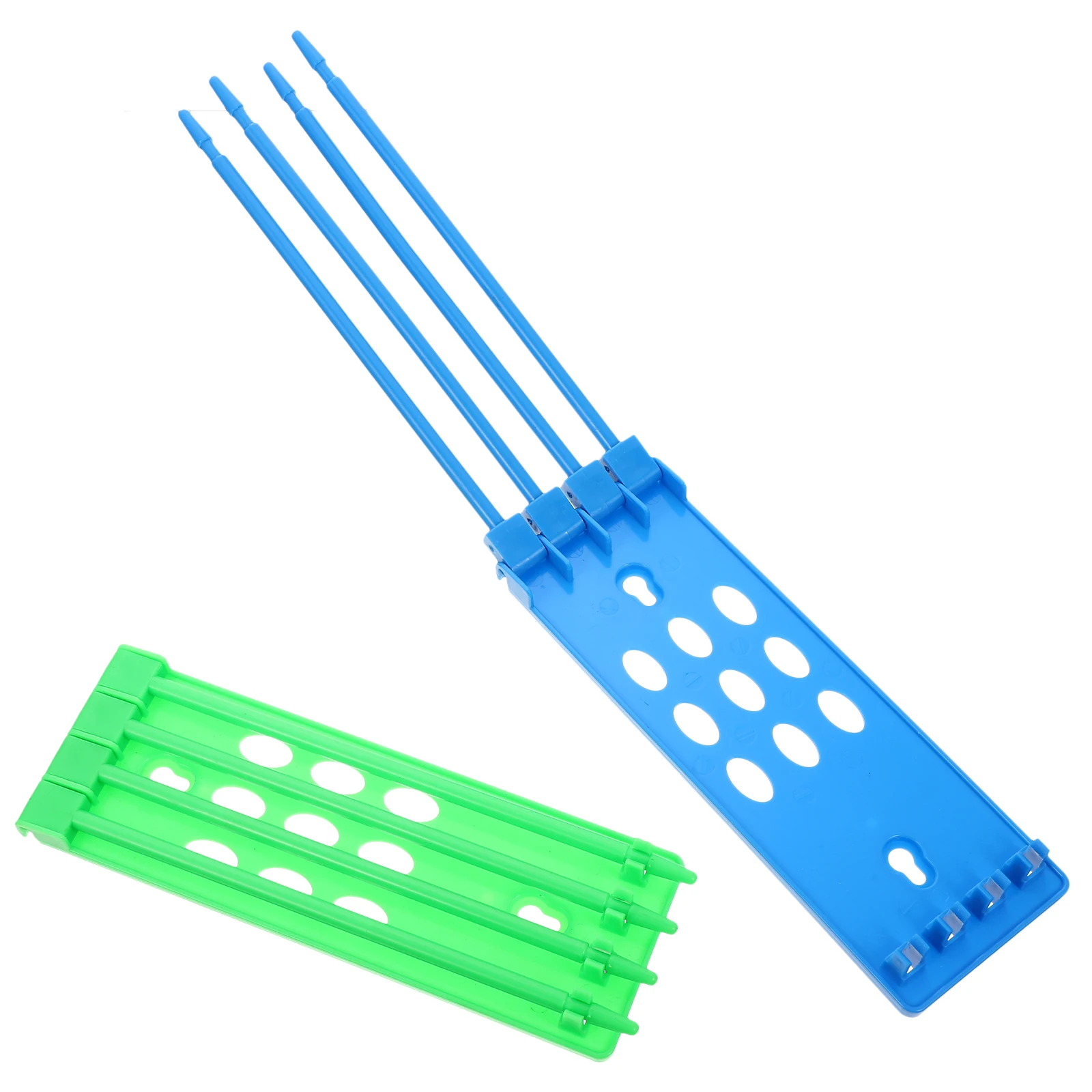 

2Pcs Pigeon Foot Ring Organizer Bright Color Durable Multi-Hole Rack for Racing Homing Poultry Supplies Storage