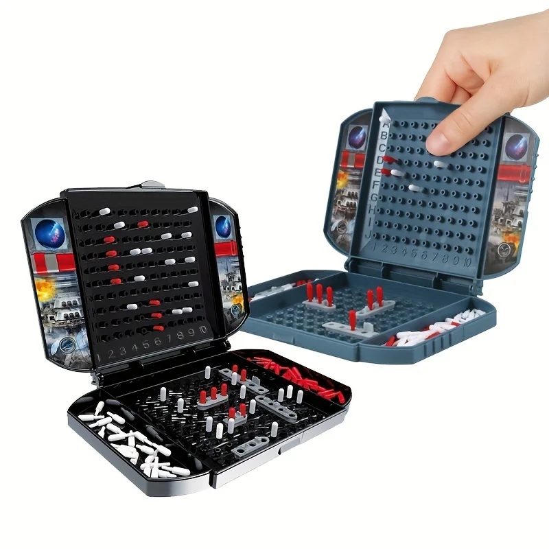 2 Player Battleship Naval Battle Game Classic Sinking Fleet Strategy Game Family Party Board Game for Teens Adults Entertainment