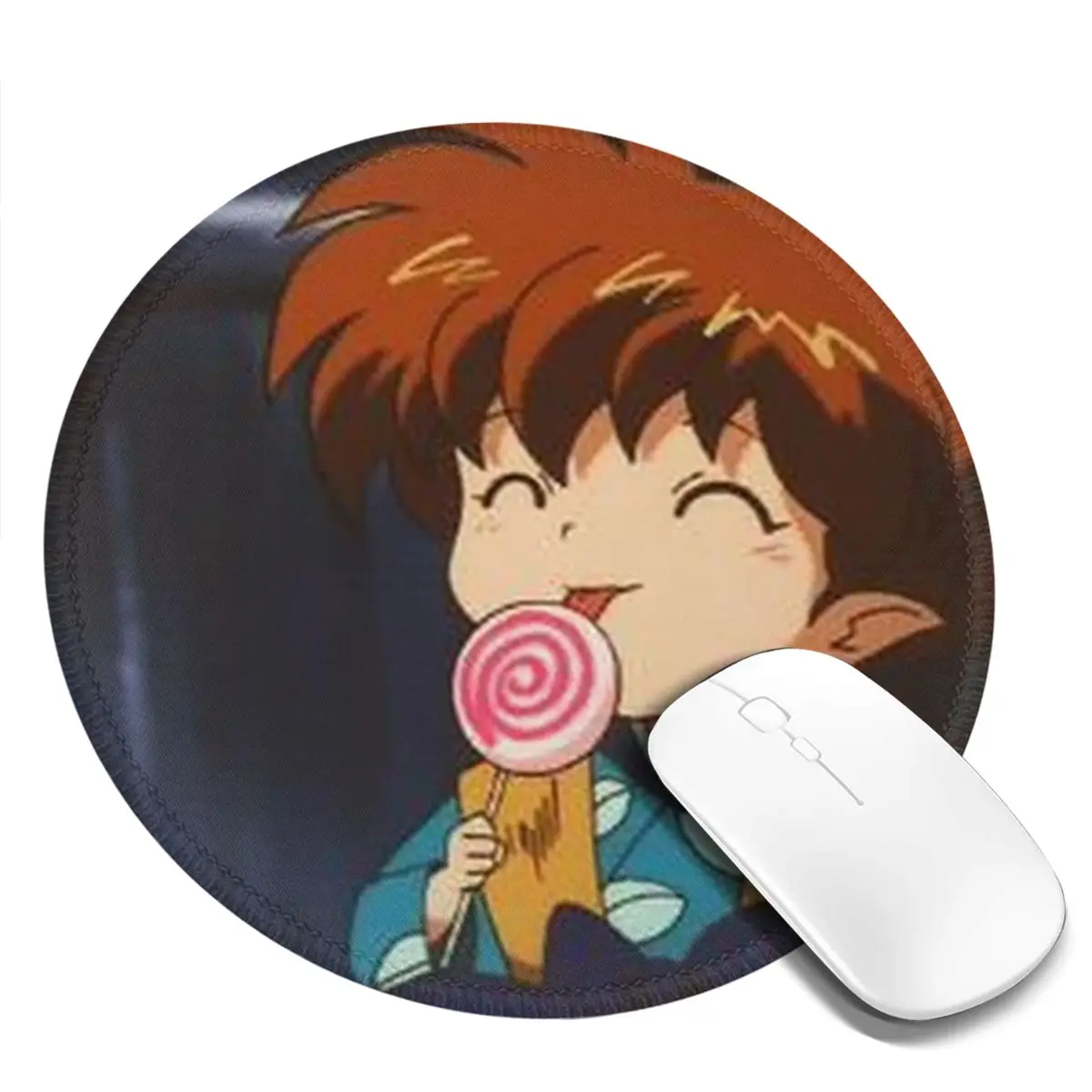 

Anime Inuyasha Shippo Round Mouse Pad Computer Keyboard Mouse Mat Gamer PC Desk Mat Office Table Mats