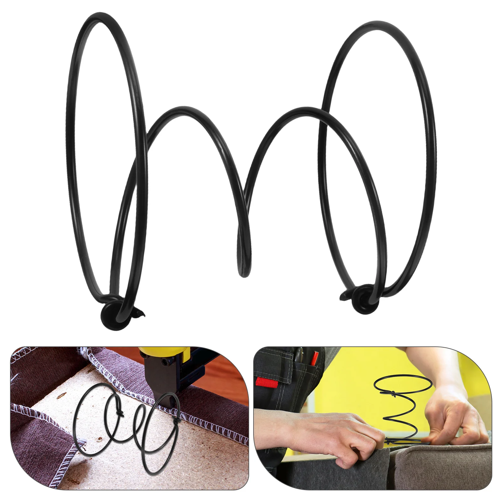 

10pcs Sofa Spring Repair Kit Black Chair Holder Furniture Clip Heavy Duty Upholstery Springs Couch Spring Clips Replacement