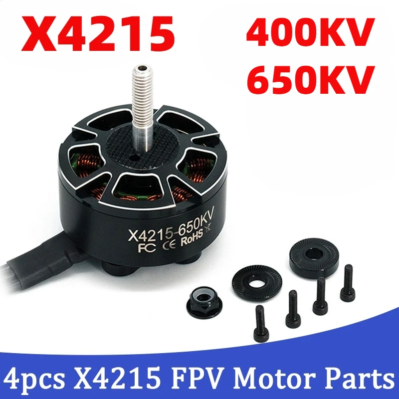 4pcs X4215 4215 4214 Brushless Motor 400kv 650kv For 13 Inch Fpv Drone Long Range Cinematic Cinelifter Fpv Motors Part Toys