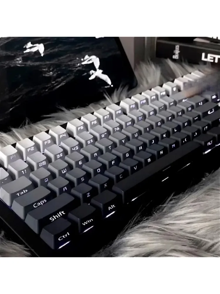 2025 Nowe Oryginalne Keycapy Cherry Daylight PBT Półprzezroczyste Gradientowe Kolory Boczne Grawerowanie Personalizowane do Klawiatur Mechanicznych MX — 2