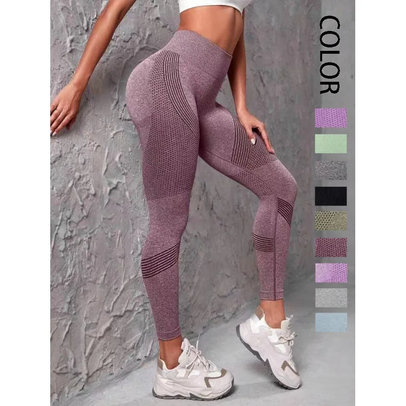 Women 3D Sport Yoga Leggings, High Waist Yoga Pants Breathable Tummy Control Butt Lifter Tight Pants For Daily, Outdoor And Fitn