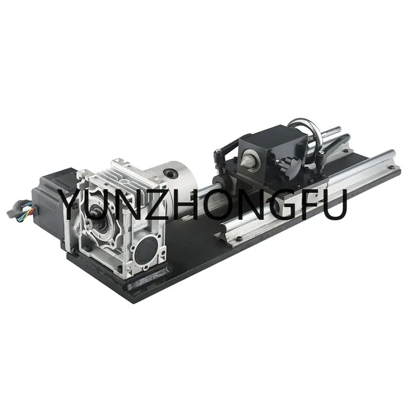 Rotating Axis 4th Axis Router Accessory With 80mm 3-Jaw Chuck Turntable A-Axis Kit For CNC Router Woodworking Engraving