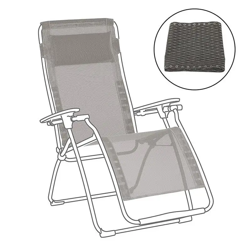 Newest Recliner Cloth Breathable Durable Chair Lounger Replacement Fabric Cover Lounger Cushion Raised Cloth For Garden Beach