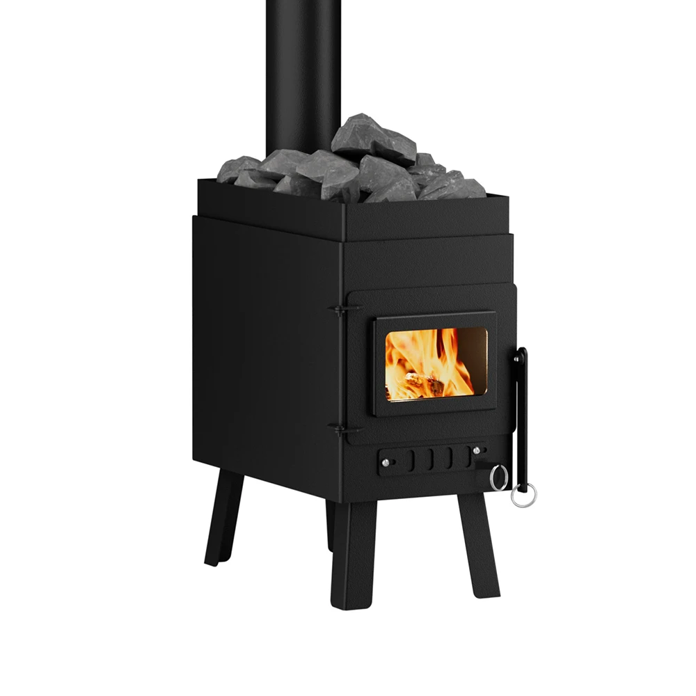

Luxurious and practicalRS01 Portable Lightweight Tiny Sauna Stove with a 2" Lip Around the Top of the Stove to Hold Hot Rocks f