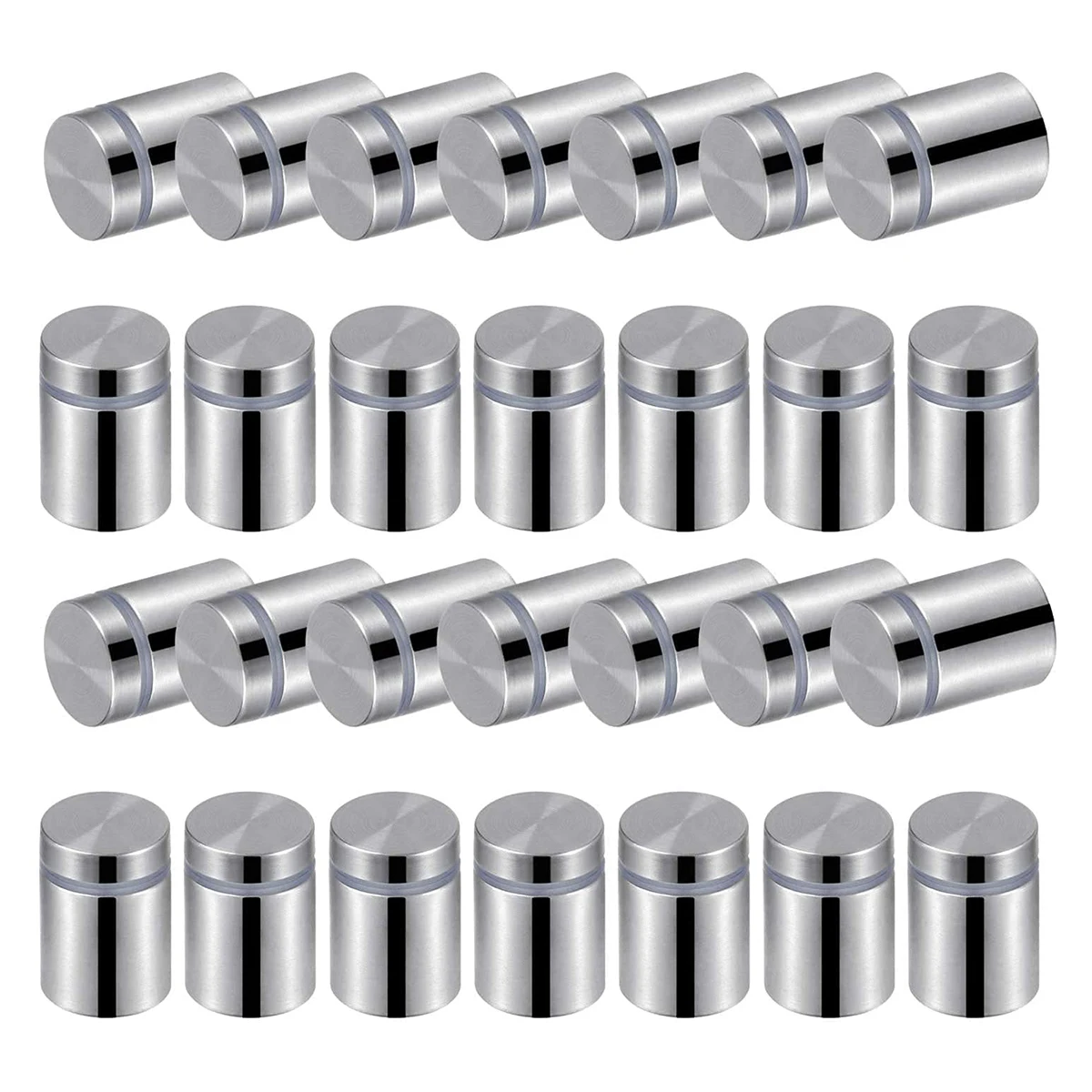 

40pcs Advertising Steel Sign Sign Screw Nails Nails Glass Acrylic Bolts Glass Nail 12mm 25mm Hardware