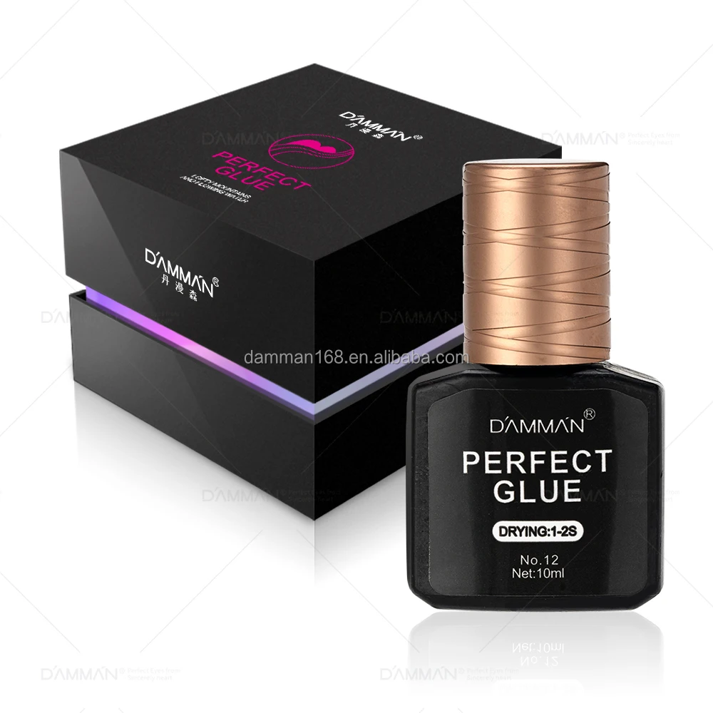 

\Eyelash Extension Glue 1-2s Ultra Fast and Strong Black Lash Glue Long Lasting 8-10 Weeks for Salons Lash Extensions