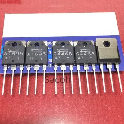 

New Original 2Pairs(4Pcs)/Lot 2SA1695 A1695 + 2SC4468 C4468 TO-3P Silicon PNP+NPN Epitaxial Planar Transistor