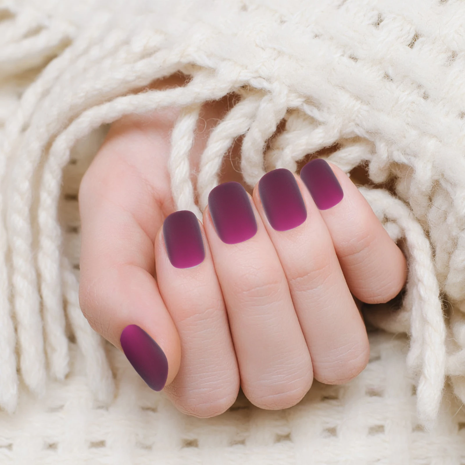 

240pcs False Nails Kit Short Square Oval Tips Detachable Waterproof ABS Nail Art Stickers Wedding Prom DIY Salon Use Fake Nails