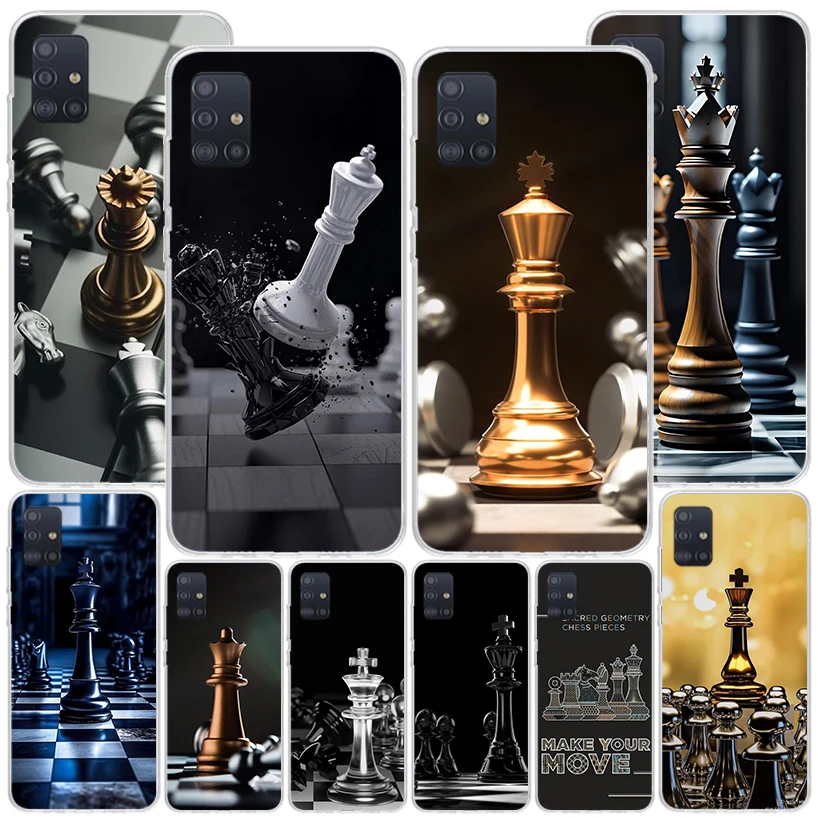 Competitive Chess Game Phone Case For Samsung Galaxy A51 A41 A31 A21S A11 A01 A71 A50S A40 A30 A20S A10S A6 A7 A8 A9 Print Cover