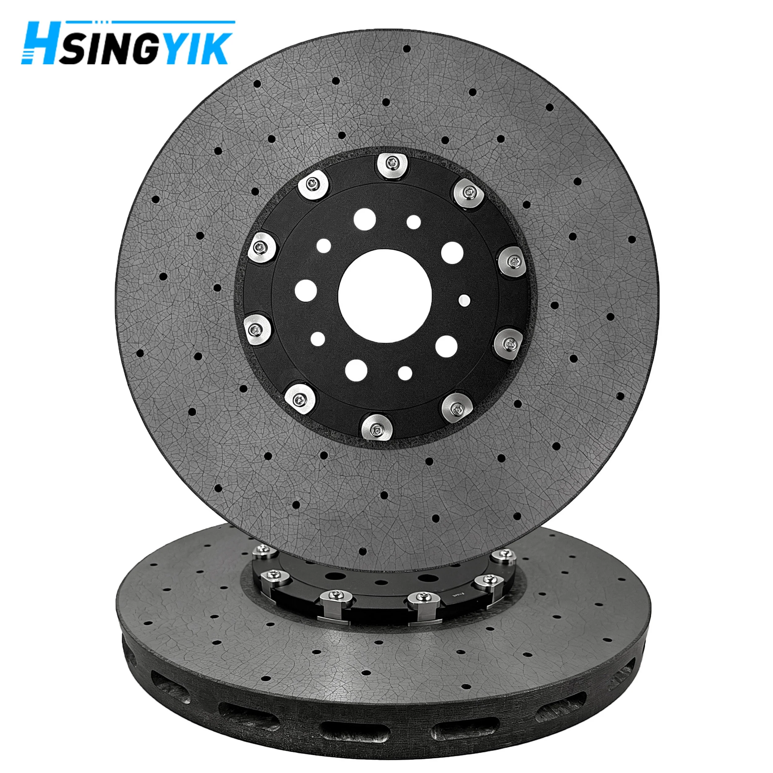 398x36mm  Upgrade Race Track Sport Car Parts Front Carbon Ceramic Brake Disc Rotor For Ferrari For 488 For GTB